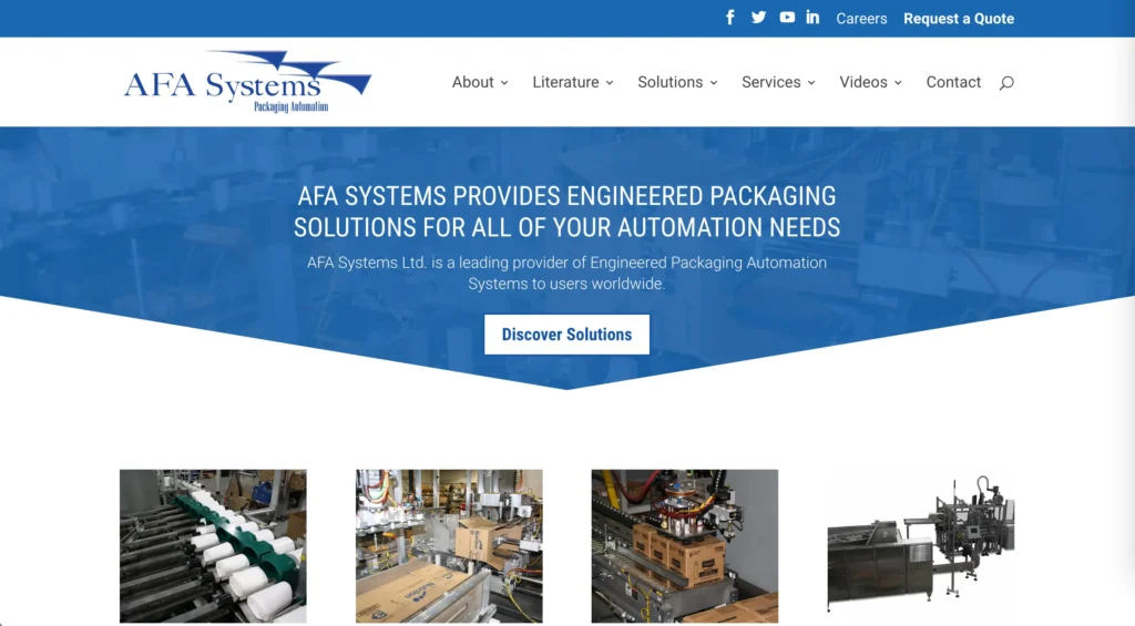 AFA Systems website