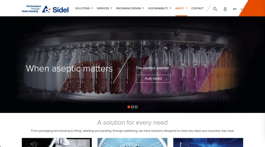 Sidel website