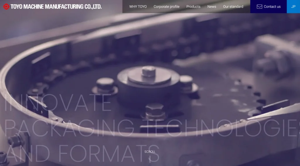 Toyo Machine Manufacturing webstie